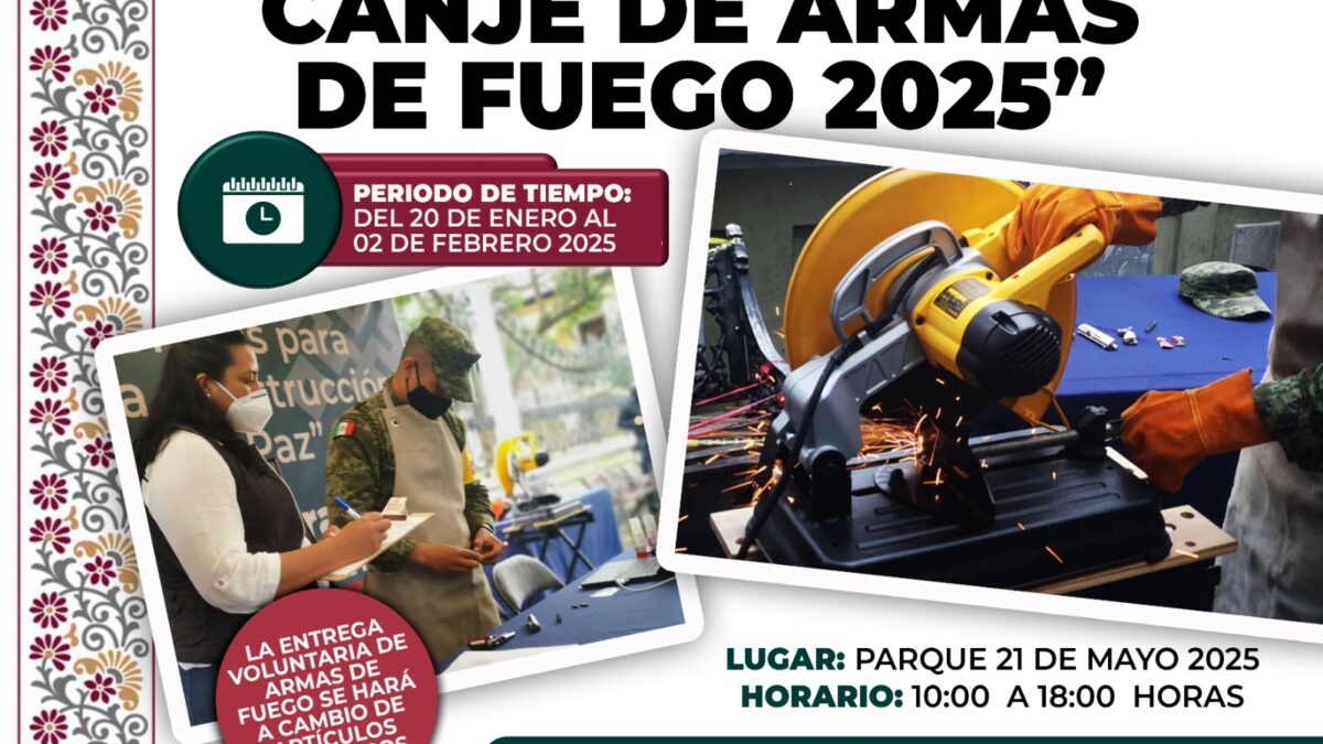 Llega a Córdoba, el Canje de Armas 2025.