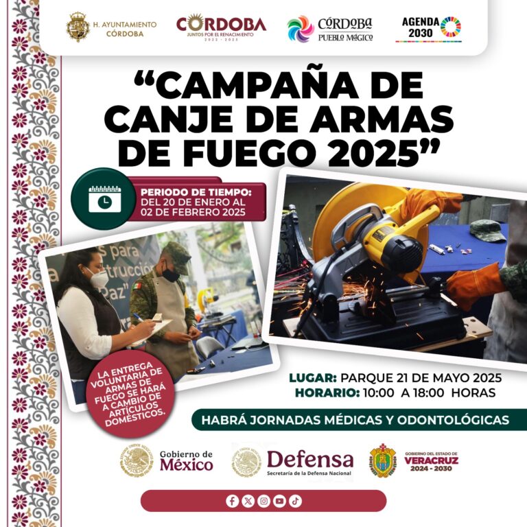 Llega a Córdoba, el Canje de Armas 2025.