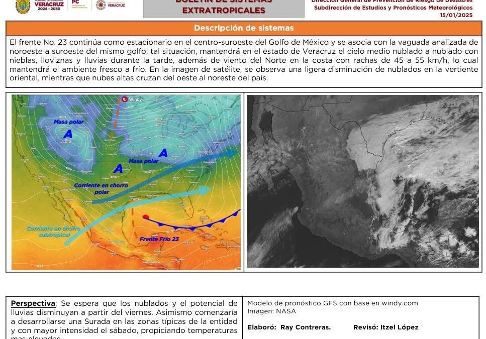 Frente Frío y Surada en Córdoba, en próximas horas: PC