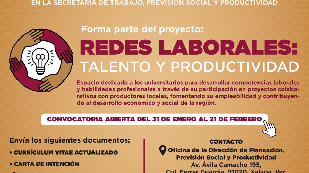 Secretaría de Trabajo crea Redes Laborales para universitarios