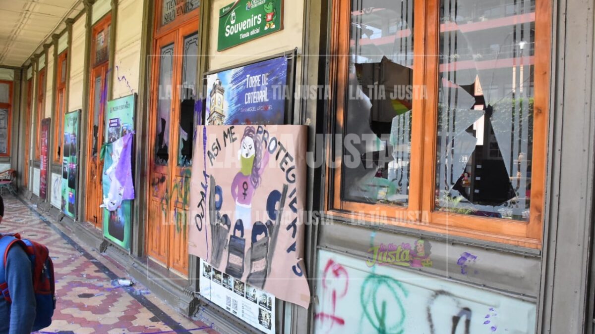 Actos de vandalismo empañan Marcha 8M en Orizaba
