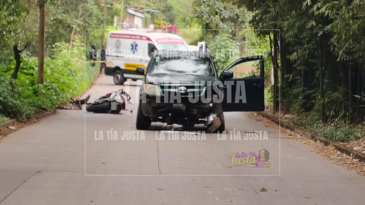 PIERDE LA VIDA MOTOCICLISTA EN CHOQUE FRONTAL