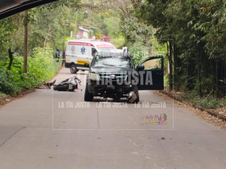 PIERDE LA VIDA MOTOCICLISTA EN CHOQUE FRONTAL