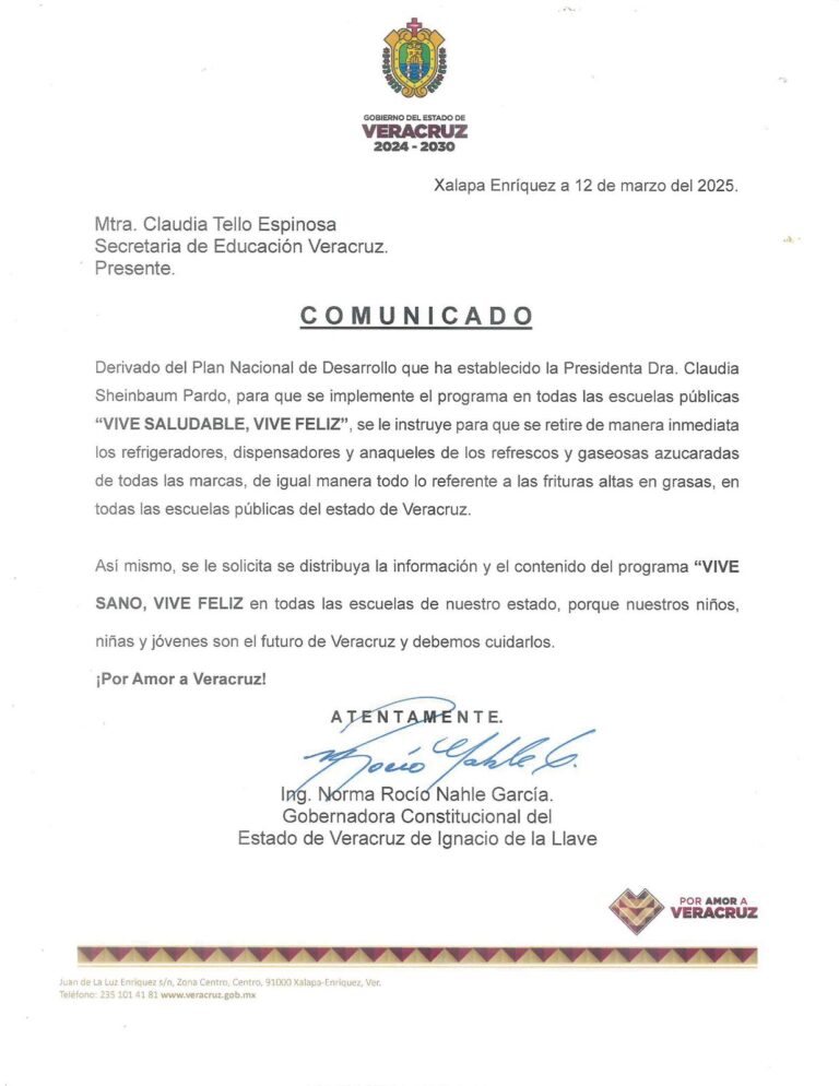 Retirarán refrigeradores, dispensadores y anaqueles de comida chatarra en escuelas públicas