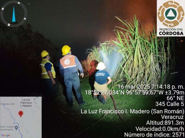 PC y servicios de emergencia controlan incendio de pastizal