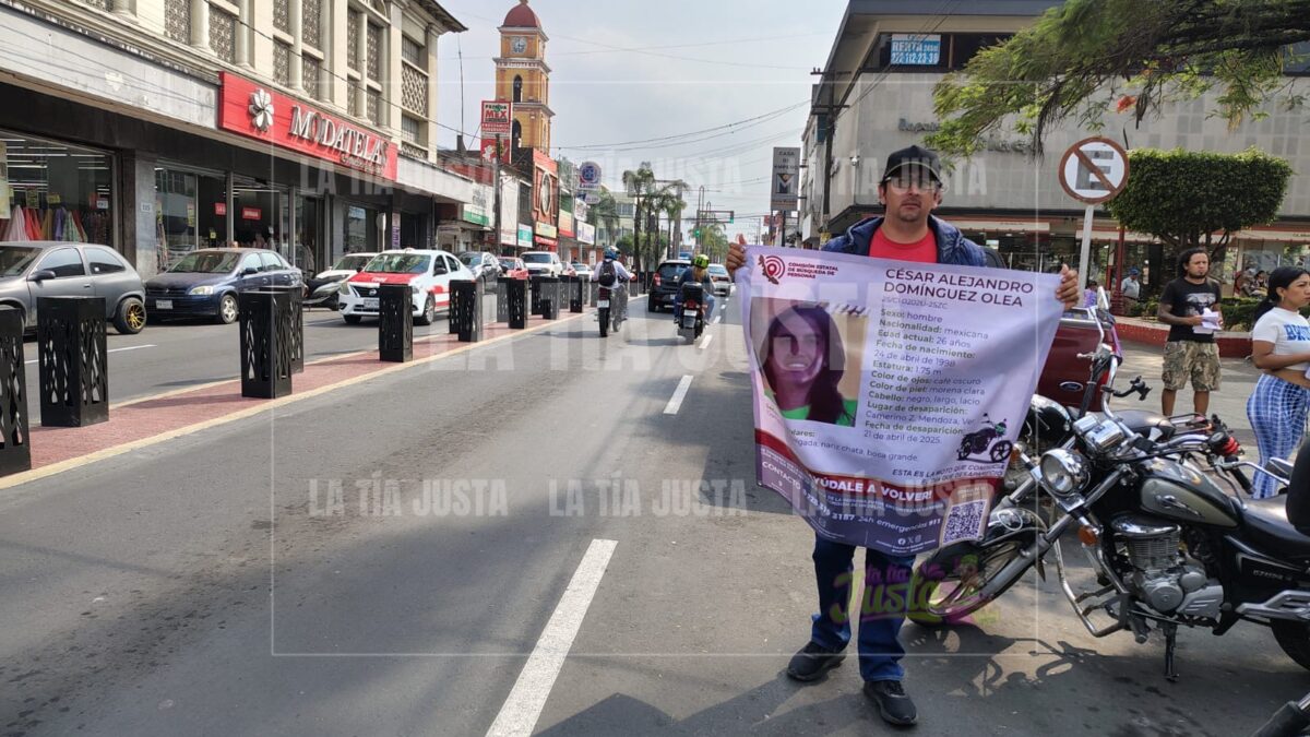 Con manifestación; exigen presentación con vida de Cesar Alejandro Domínguez Olea