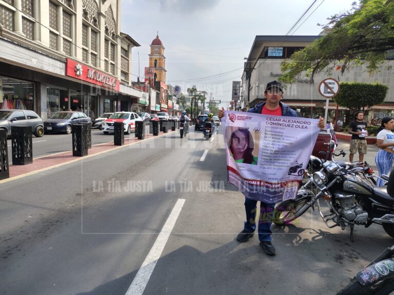 Con manifestación; exigen presentación con vida de Cesar Alejandro Domínguez Olea