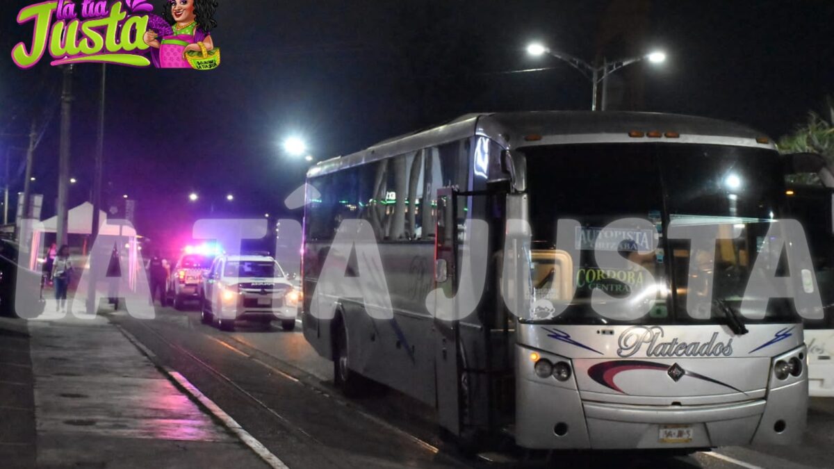 INTENTAN ASALTAR AUTOBÚS PLATEADO SOBRE LA AUTOPISTA 150D CÓRDOBA- ORIZABA.