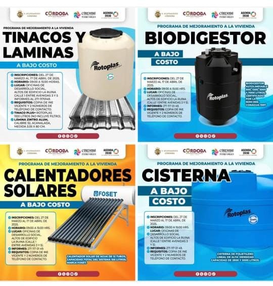 Disponibles cinco productos al programa de mejoramiento a la vivienda