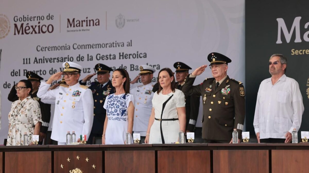 MÉXICO NO ES PROTECTORADO NI COLONIA DE NINGÚN PAÍS EXTRANJERO: PRESIDENTA CLAUDIA SHEINBAUM EN CEREMONIA CONMEMORATIVA AL 111 ANIVERSARIO DE LA GESTA HEROICA DEL PUERTO DE VERACRUZ