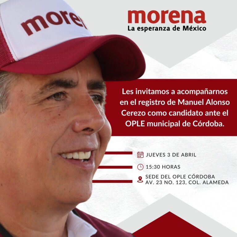 Con brigadas de afiliación a Morena, Manuel Alonso fortalece la 4T en Córdoba
