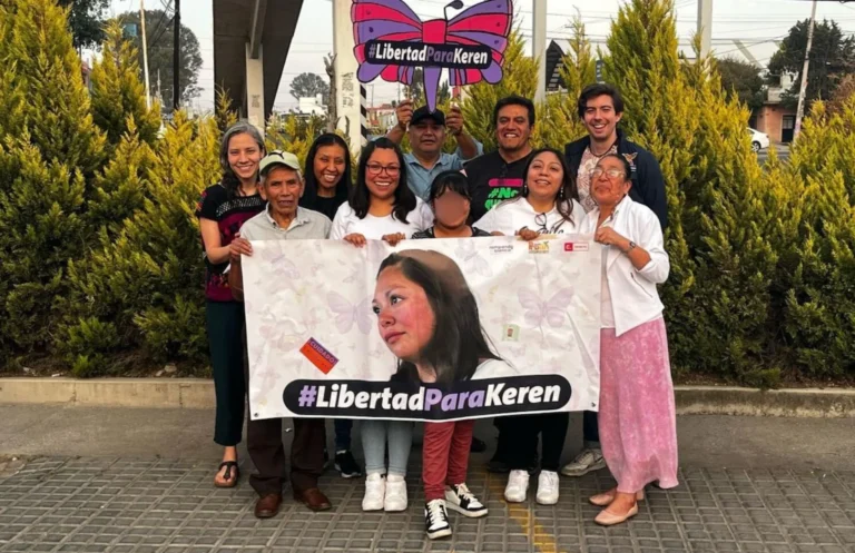 Keren Selsy Ordóñez es liberada tras 9 años de estar en prisión por un delito que no cometió