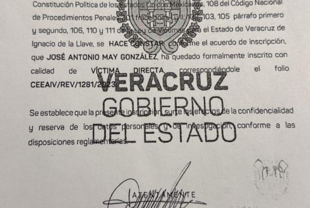 Toño May evidencia que continúa siendo víctima del Estado