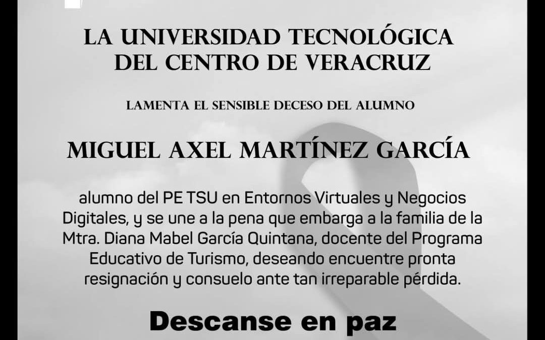 PIERDE LA VIDA ESTUDIANTE DE LA UTCV EN ACCIDENTE AUTOMOVILÍSTICO