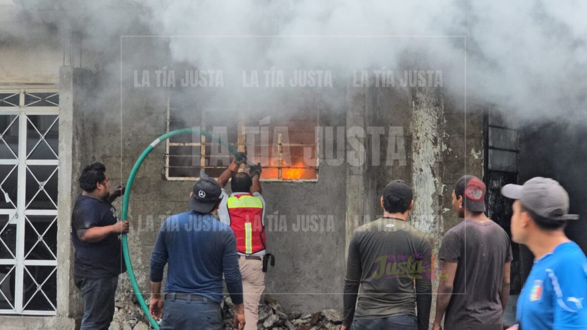 SE INCENDIA VIVIENDA EN LA HERMOSA PROVINCIA