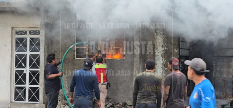 SE INCENDIA VIVIENDA EN LA HERMOSA PROVINCIA