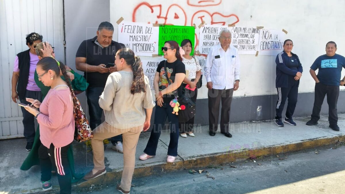Protesta en Supervisión Escolar de zona 023 de Secundarias Generales