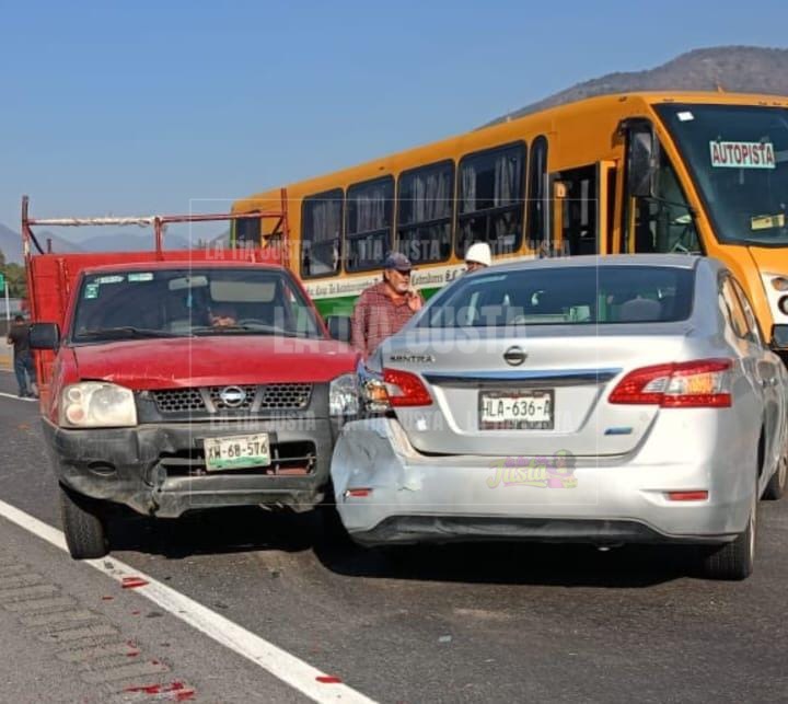 Se registra accidente múltiple en la Autopista Orizaba- Puebla