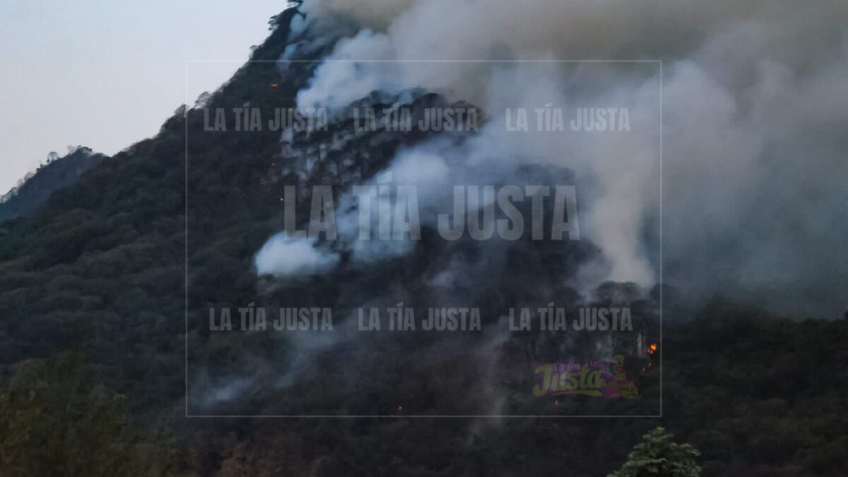 Arde el Cerro de Huiloapan