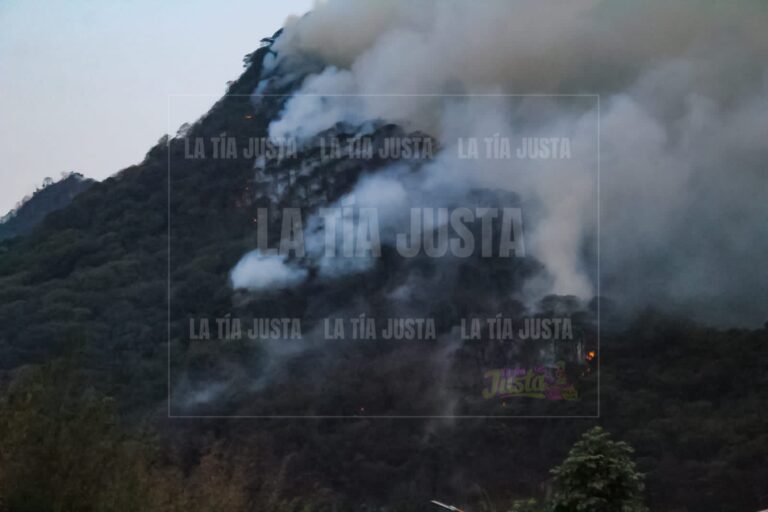 Arde el Cerro de Huiloapan