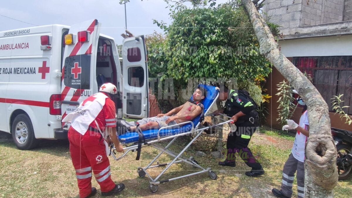 Quedan como Santo Cristo pareja que derrapó en motocicleta.