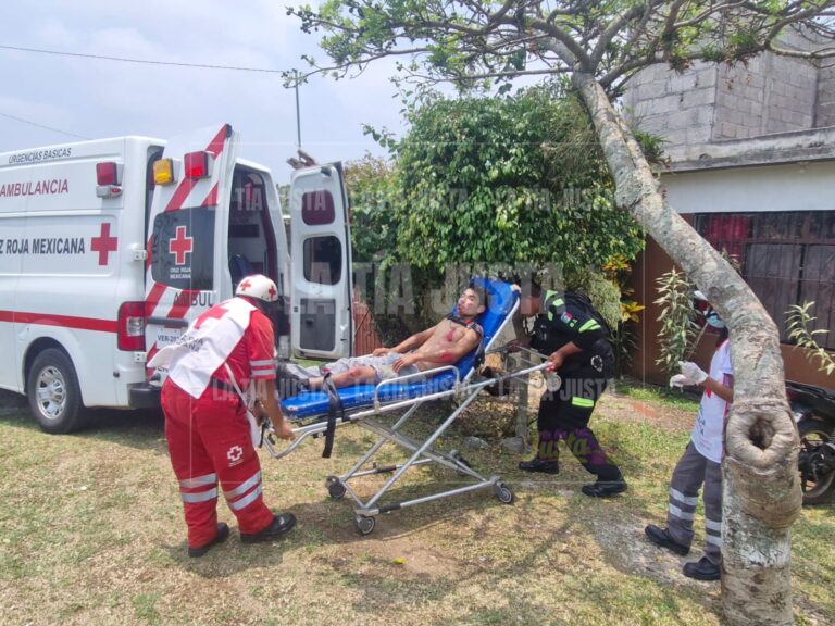 Quedan como Santo Cristo pareja que derrapó en motocicleta.