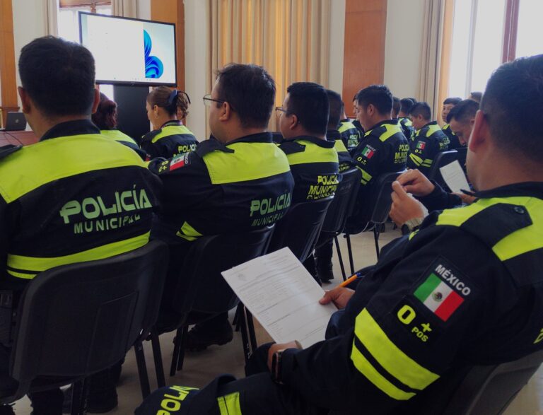 Capacitan a Policía municipal en llenado de Informe Policial homologado