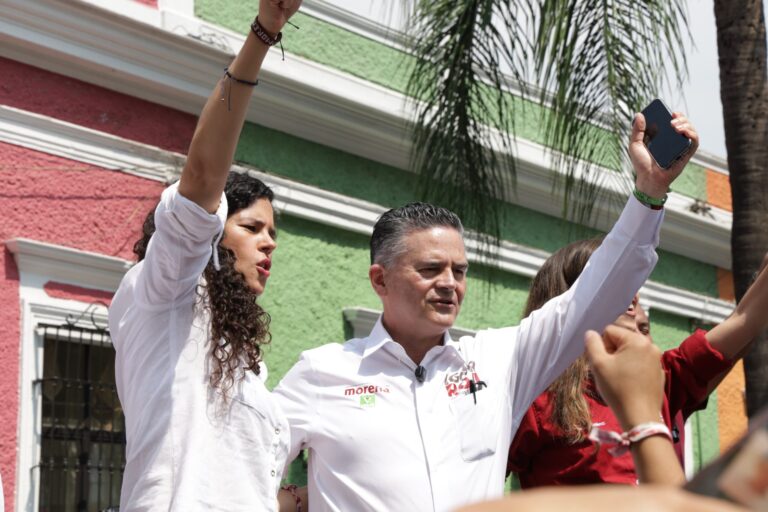 Luisa María Alcalde respalda a Igor Rojí en Orizaba