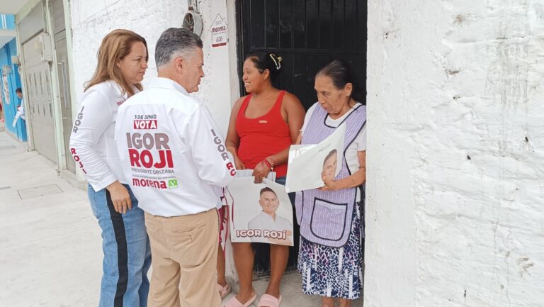En unidad, Morena promueve el voto casa por casa en apoyo a Igor Rojí