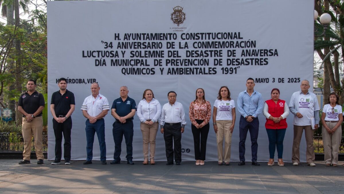 Conmemoran autoridades municipales 34 aniversario de desastre de Anaversa y el Día Municipal de Prevención de Desastres Químicos y Ambientales