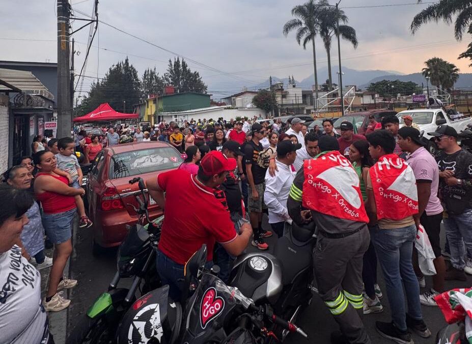 Recibimiento Masivo a Hugo Chahin Kuri en la Zona Norte de Orizaba