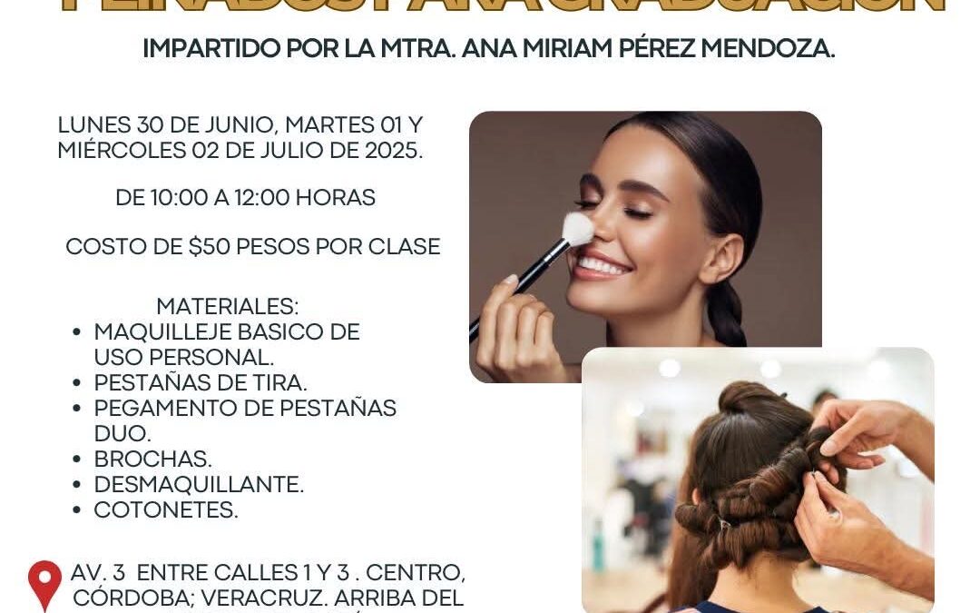 Invitan a mujeres y adolescentes a curso de maquillaje y peinado