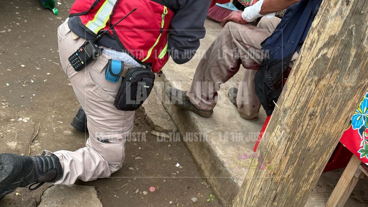 Atienden grupos de auxilio a persona lesionada en San José