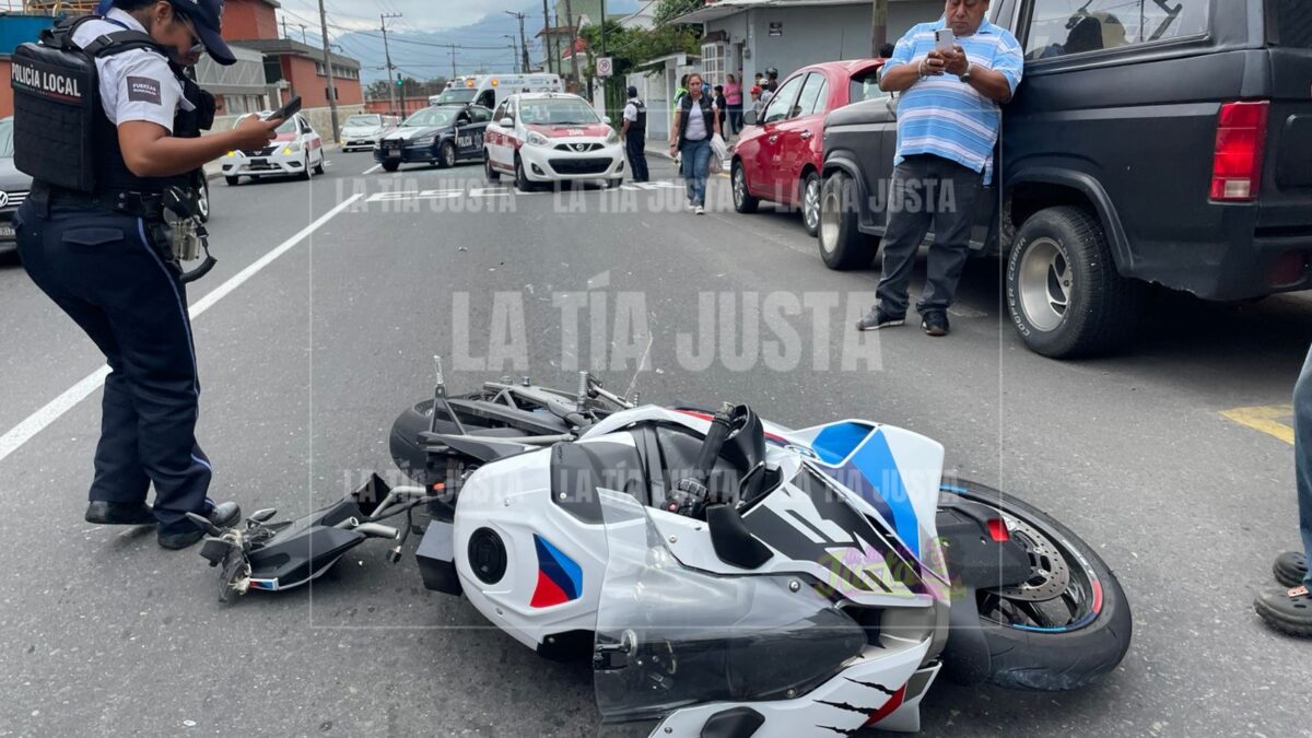 Fallece joven motociclista de origen asiático tras accidente en Orizaba
