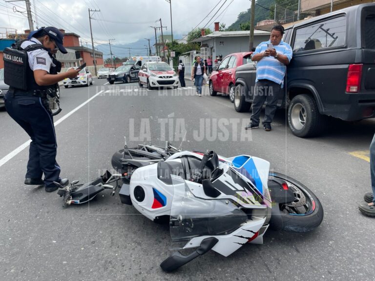 Fallece joven motociclista de origen asiático tras accidente en Orizaba