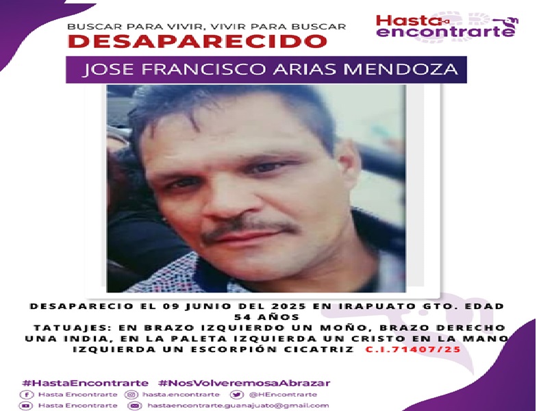 Privan de su libertad a Francisco Arias, padre buscador y asesinan a su hijo en Guanajuato