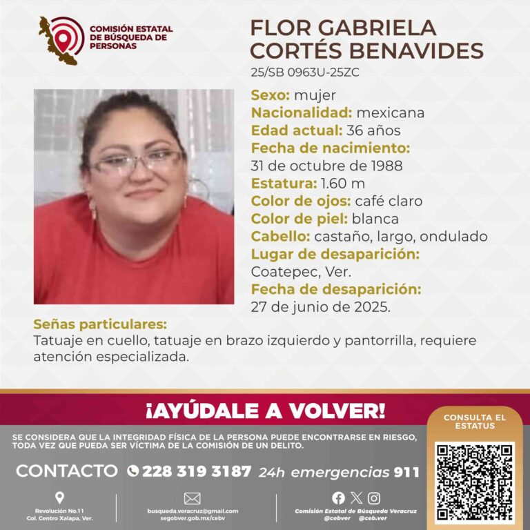 Hallan a la taxista Flor Gabriela Cortes Benavides muerta