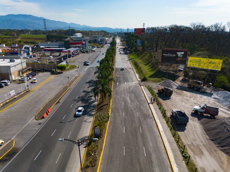 Darán continuidad a balizamiento en el Boulevard Tratados de Córdoba, próxima semana atenderán pavimentación asfáltica