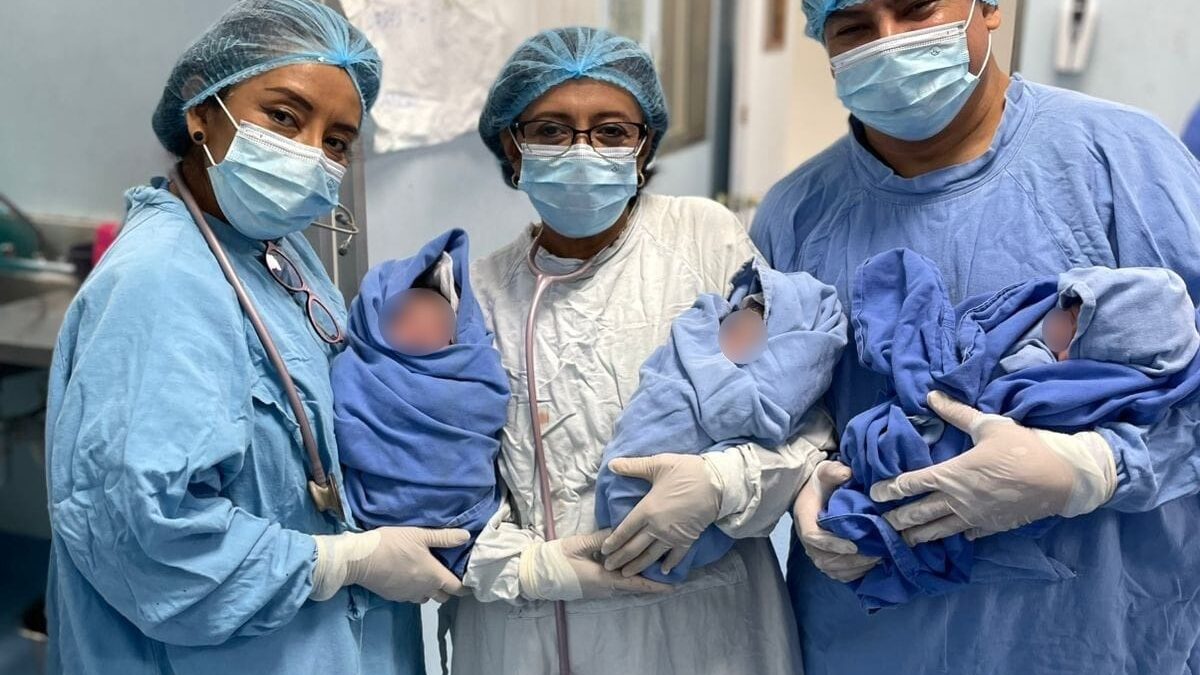 Nacen trillizos en el Hospital General Regional número 1 del IMSS en Orizaba