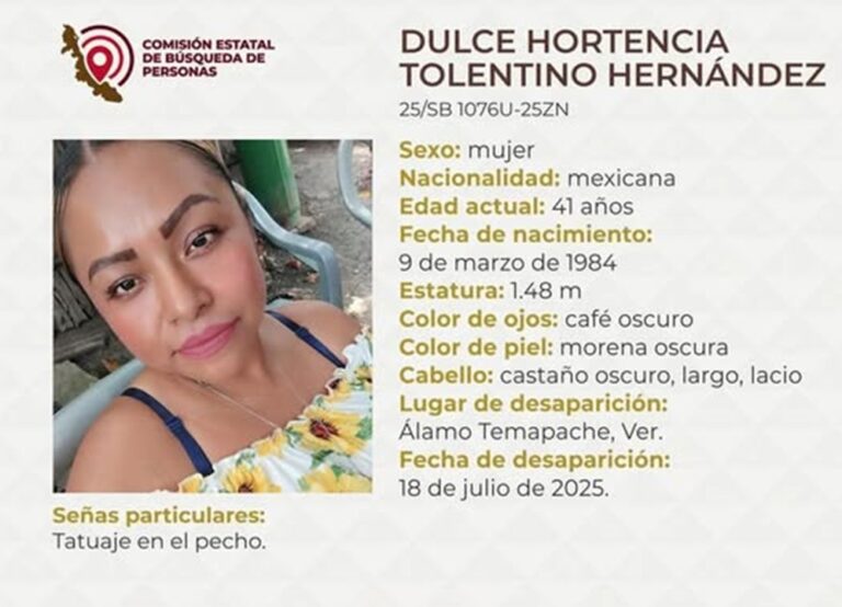 #Álamo: Restos hallados semienterrados podrían ser de Dulce Hortencia Tolentino Hernández,