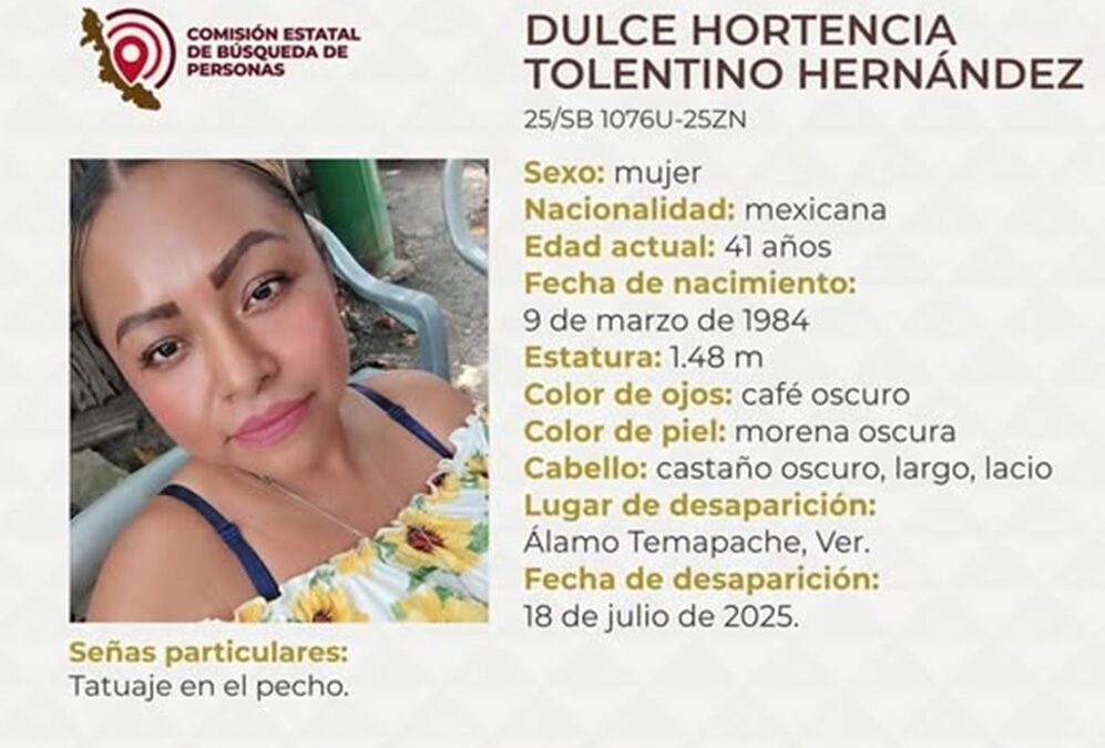 #Álamo: Restos hallados semienterrados podrían ser de Dulce Hortencia Tolentino Hernández,