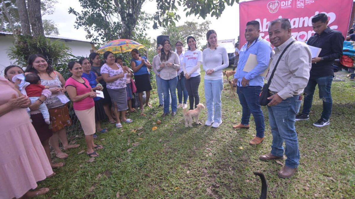 DIF Municipal atento a necesidades en comunidades de San Andrés Tuxtla.