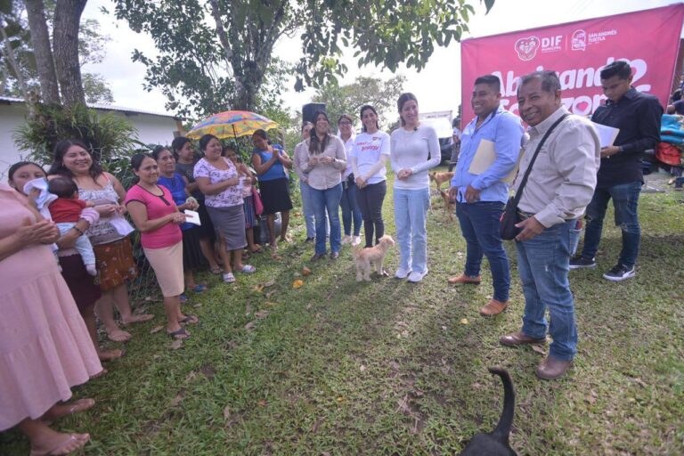 DIF Municipal atento a necesidades en comunidades de San Andrés Tuxtla.
