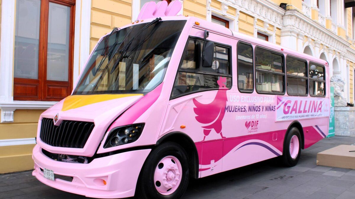 “LA GALLINA”: NUEVO TRANSPORTE MUNICIPAL SEGURO PARA MUJERES DE ORIZABA