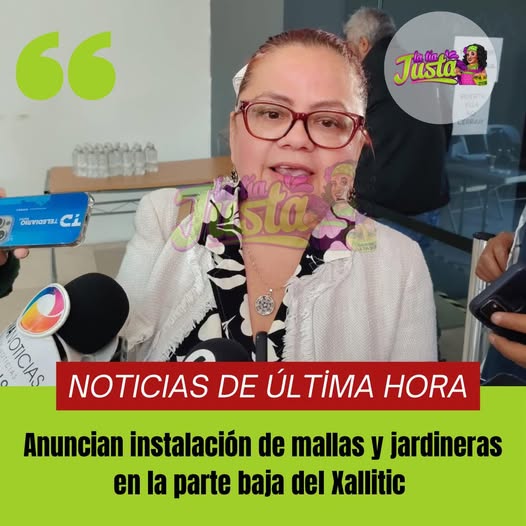 Alcaldesa de Xalapa anuncia la instalación de mallas y jardineras en la parte baja del Xallitic