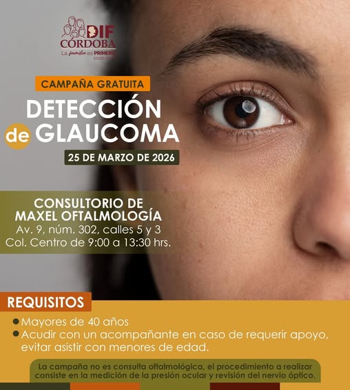 INVITAN A CUIDAR LA SALUD VISUAL CON CAMPAÑA GRATUITA DE DETENCIÓN DE GLUCOMA EN CÓRDOBA