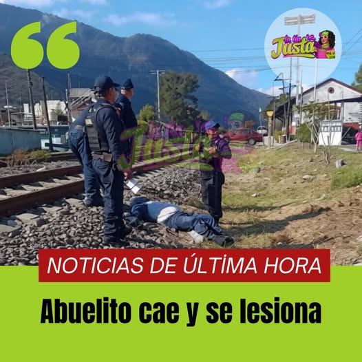 Abuelito cae y se lesiona