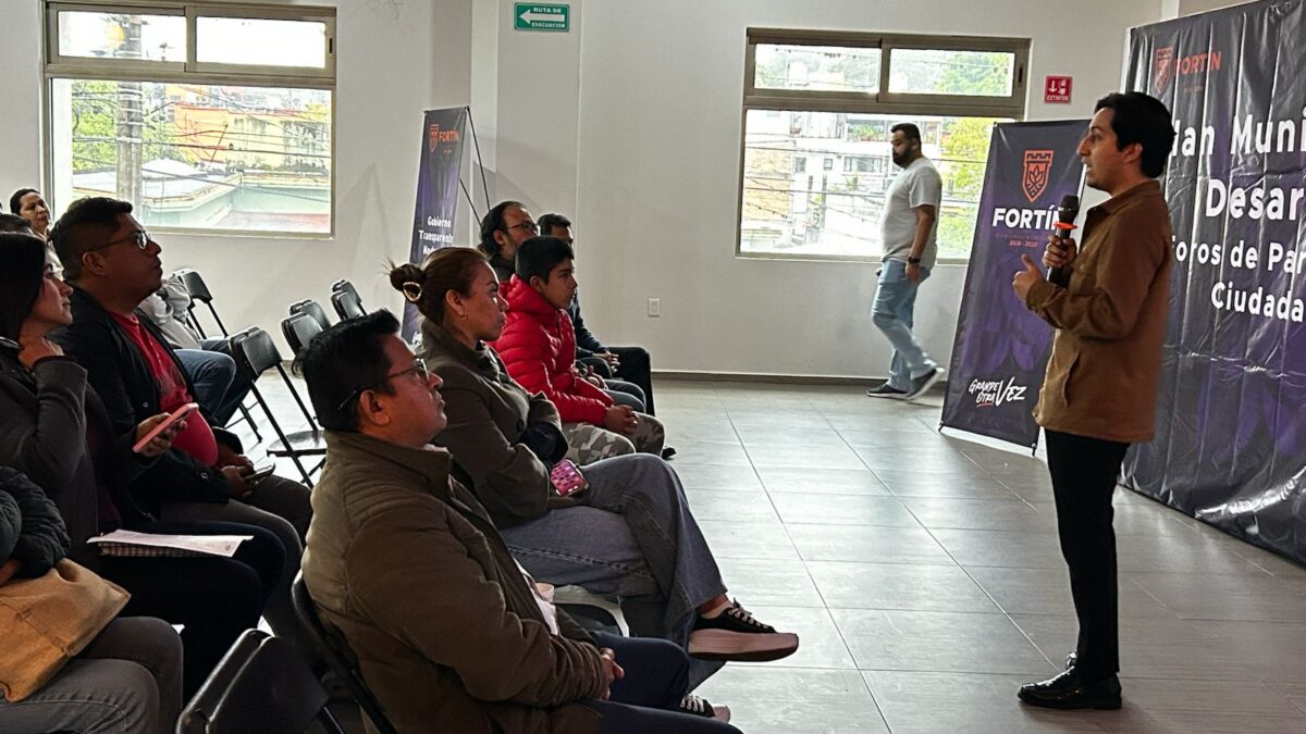 Inician Foros de Participación Ciudadana en Fortín. Para integrar el Plan Municipal de Desarrollo 2026–2029