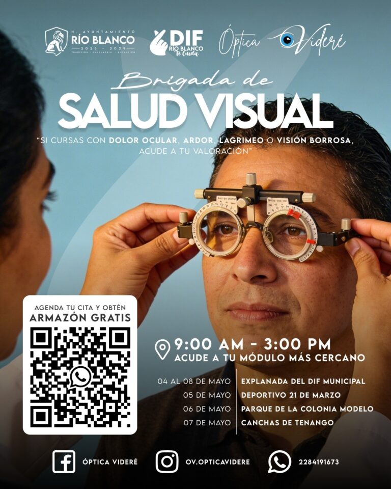 DIF Río Blanco impulsa Brigada de Salud Visual con atención gratuita para la ciudadanía