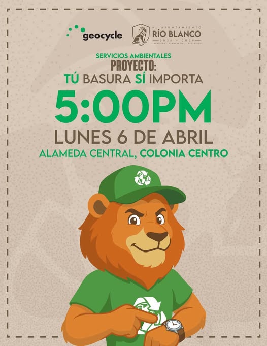 Arrancan este lunes pláticas de “Tu basura sí importa” en Río Blanco previo a nueva recolección